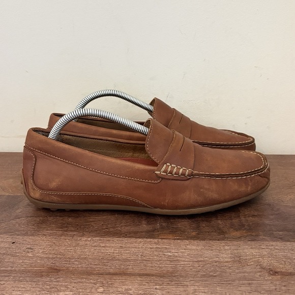 Florsheim Throttle Moc Driving Mens Size 8‎ M Penny Loafers Shoes Brown Driver main image 6